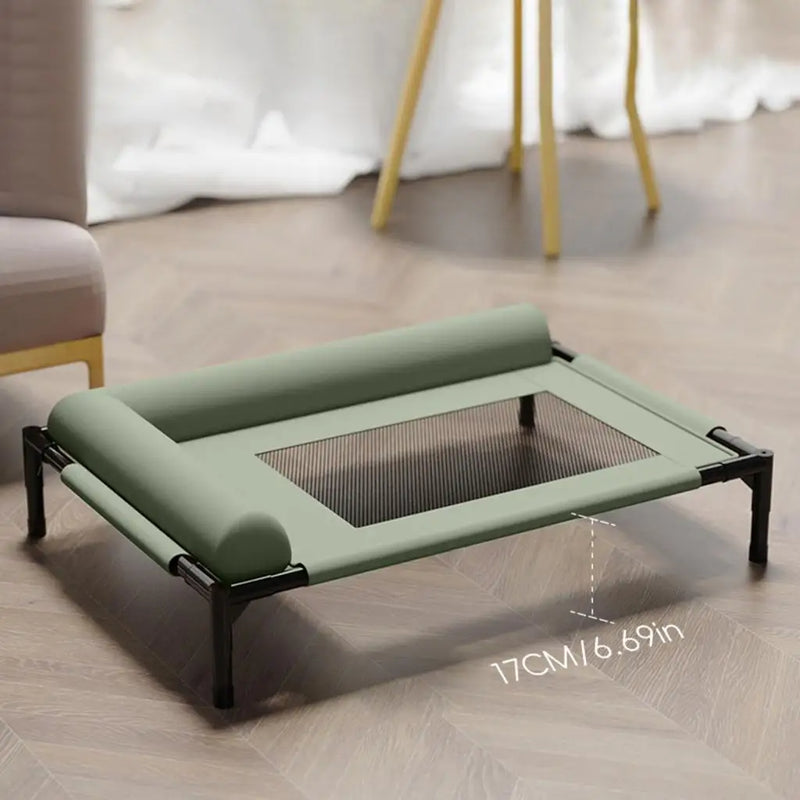 Elevated Pet Bed Durability Practical with Pillow for Small Pets