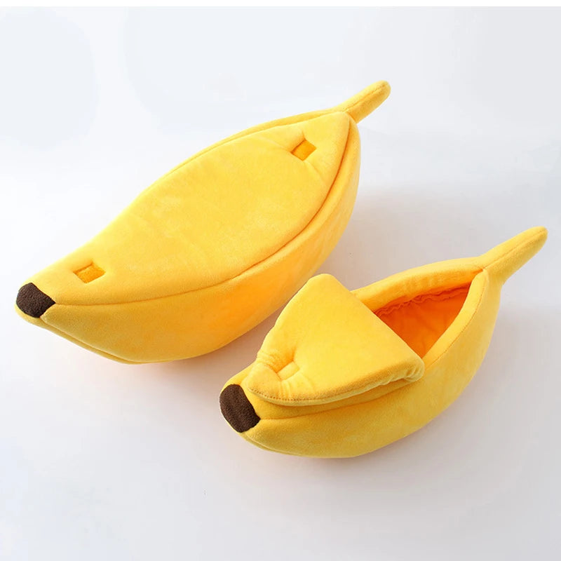 Banana Cat Bed House Funny Cute Cozy