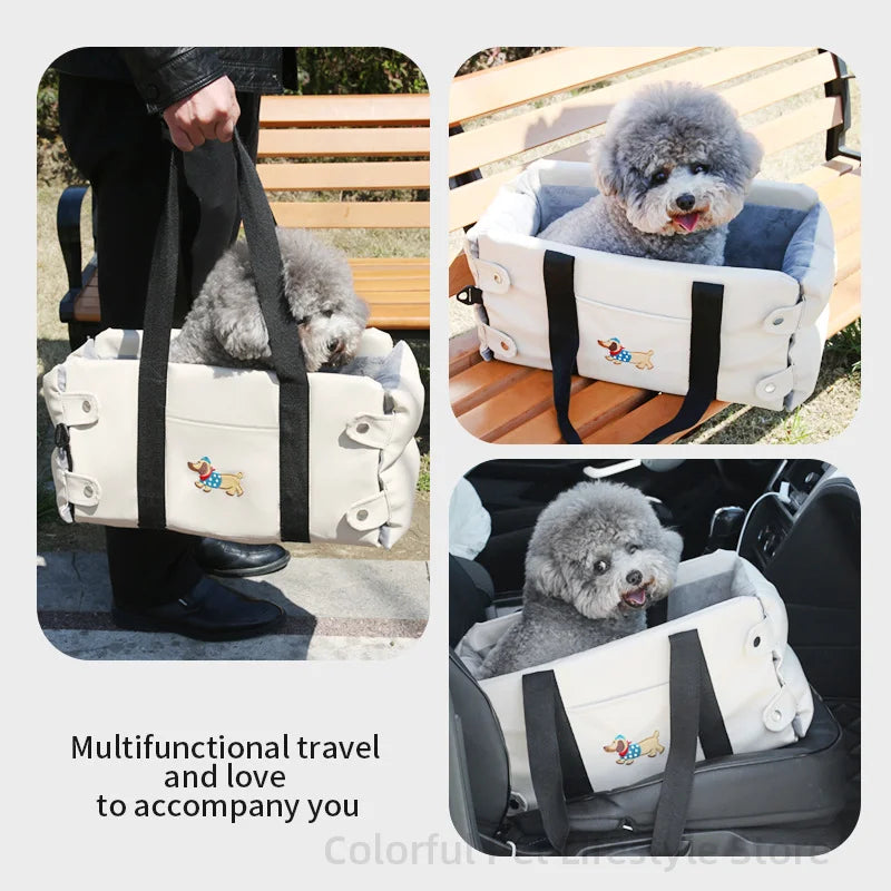Puppy Dog Car Seat Travel Central Control
