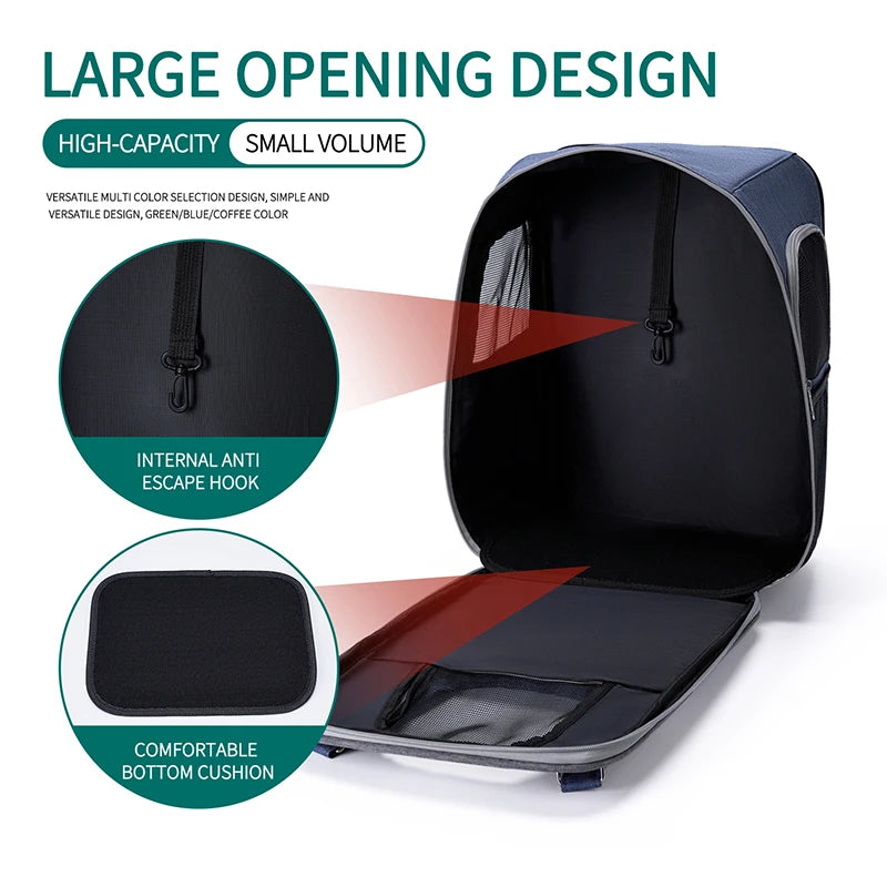 Pet Backpack, Portable Travel Backpack Dogs and Cats Travel