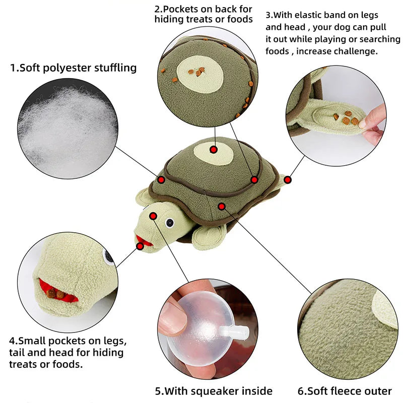 Squeaker Animal Training Sniffing Toy Food