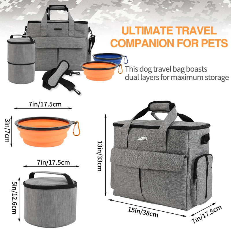 Dog Travel Bag Pet Travel Bags With Multi-Pockets