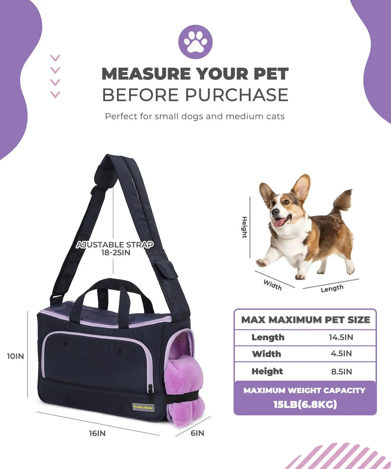 Pet Travel Carrying Bag Crossbody Bag