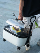 Pet Stroller Cat Bag Trolley Box Dog Travel Suitcase