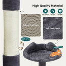 54" Multi-Level Cat Tree Tower with Scratching Posts and Condo